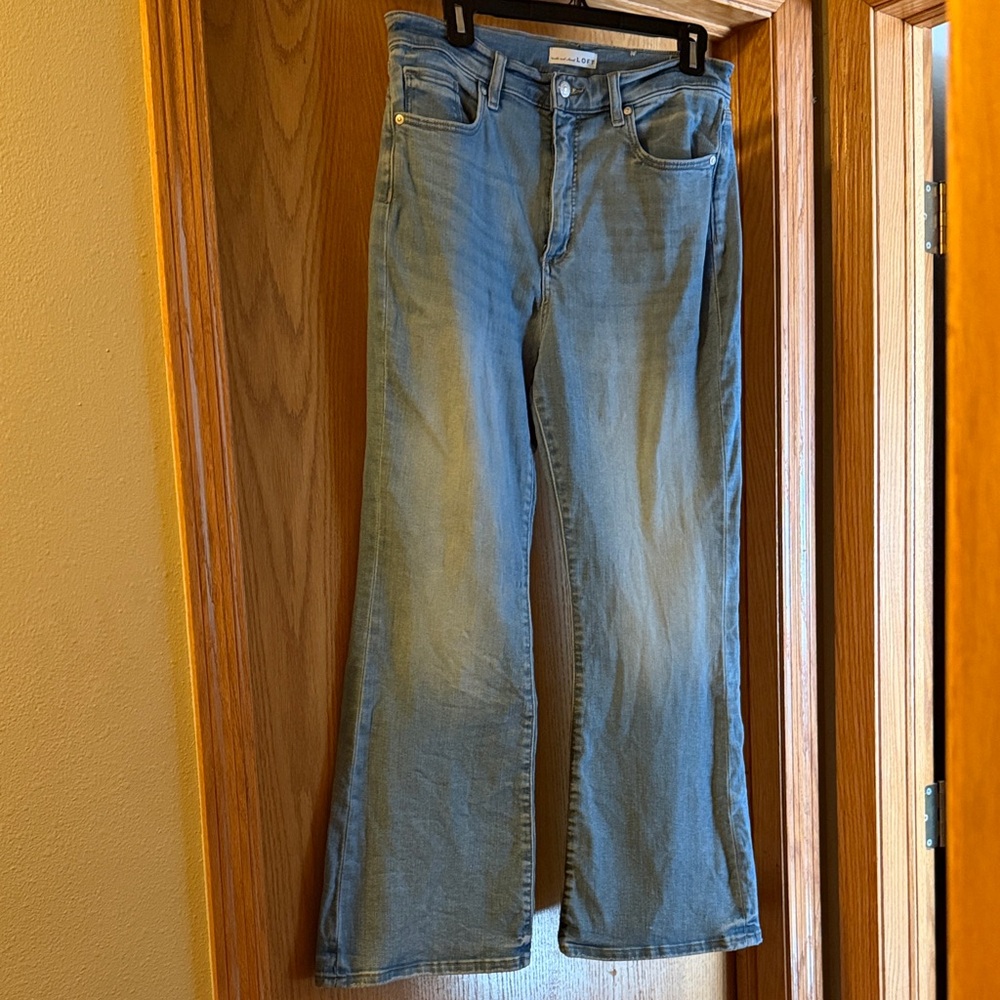 LOFT Petite Slim Flare Leg Jeans